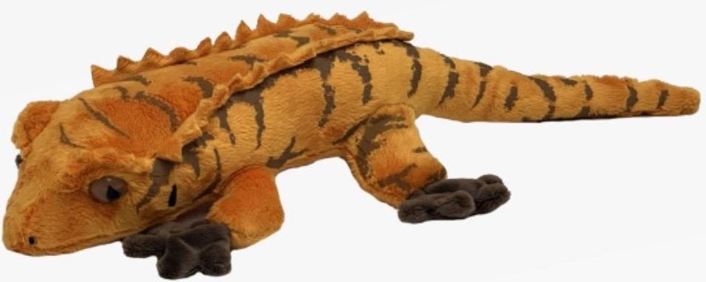Kuscheltier Kronengecko braun 33 cm Plüschgecko Produktbild 