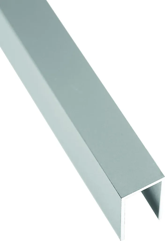Finition de Clôture Jardin : Baguette Aluminium Argenté 1761 mm TJÖRN