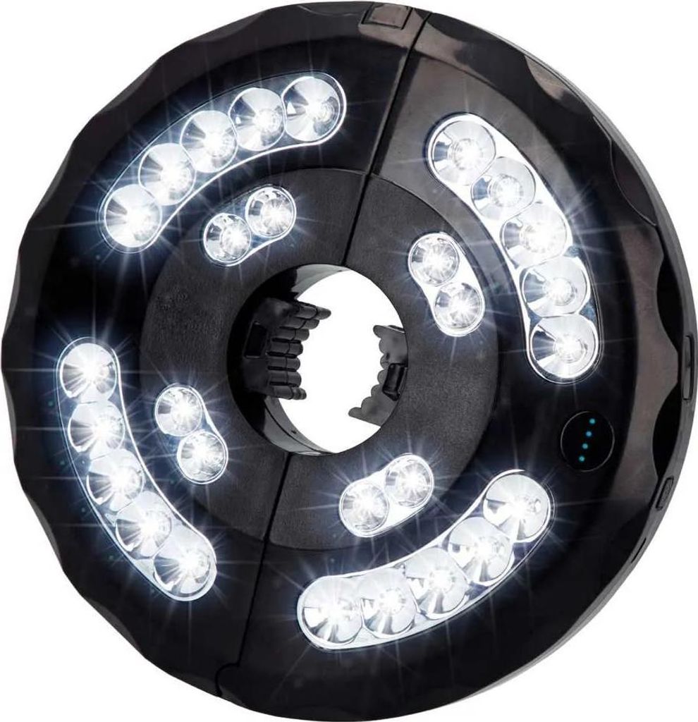 Aktive Led-schirmlampe Mit Wiederaufladbarem Akku Silber Silber One Size