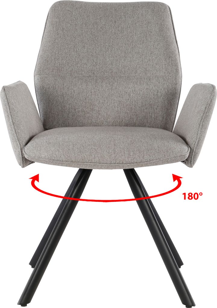 Livingfurn - Esszimmerstuhl Diana Stoff / Beschichteter Produktbild 4