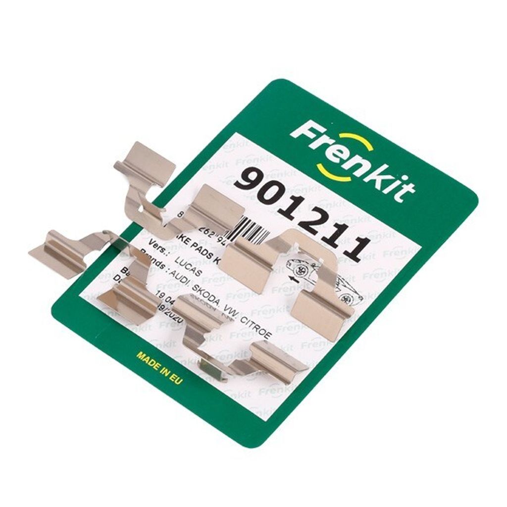 FRENKIT 901211 Zubehörsatz Scheibenbremsbelag Hinten für VW Golf IV Schrägheck (1J1) POLO (9N) Polo Schrägheck (6R1, 6C1) für AUDI A3 Sportbac...