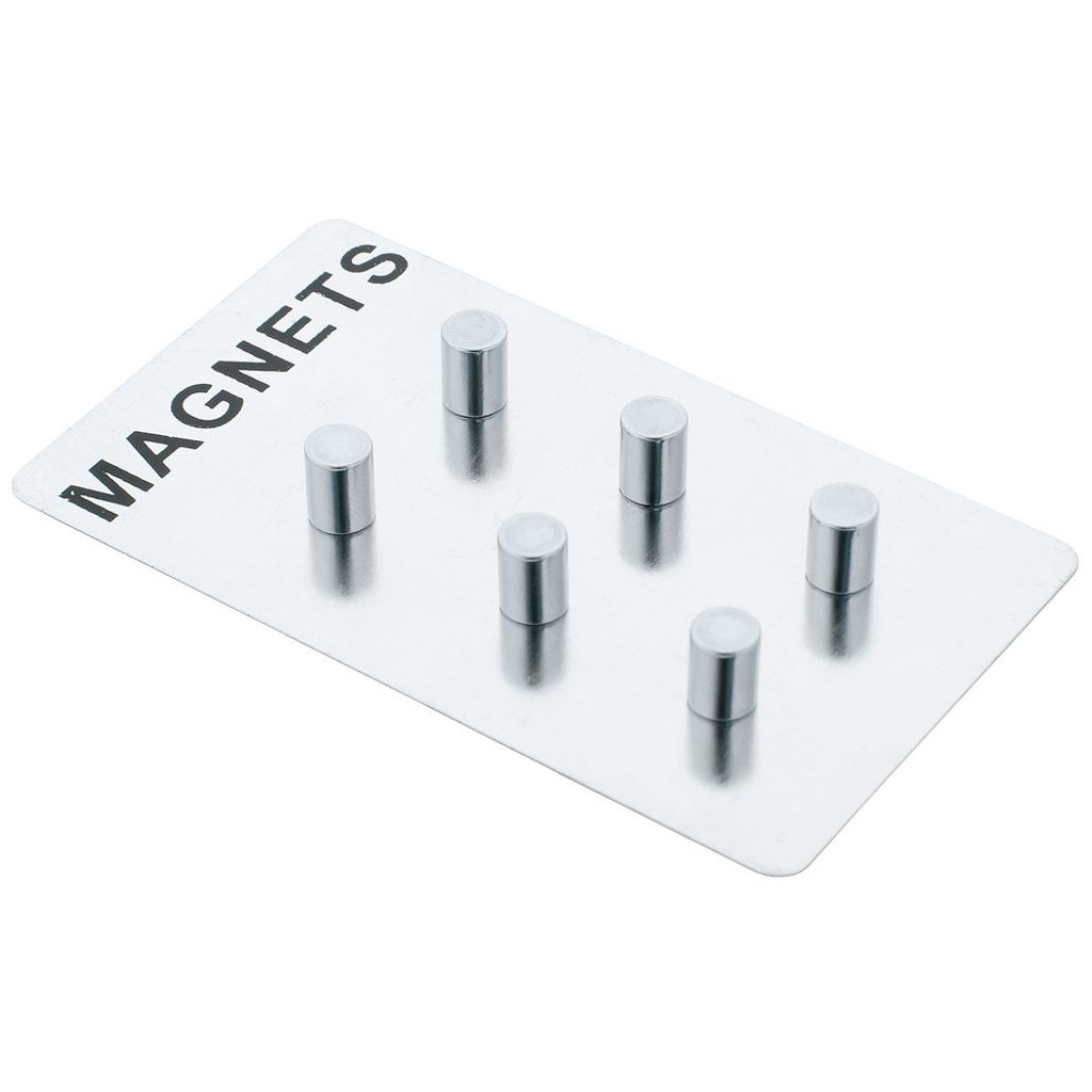 Zeller Magneti A Cubo, Set 4 Pezzi – Piccoli E Potenti, 1x1x1 Cm, Per Lavagne In Vetro E Superfici Magnetiche
