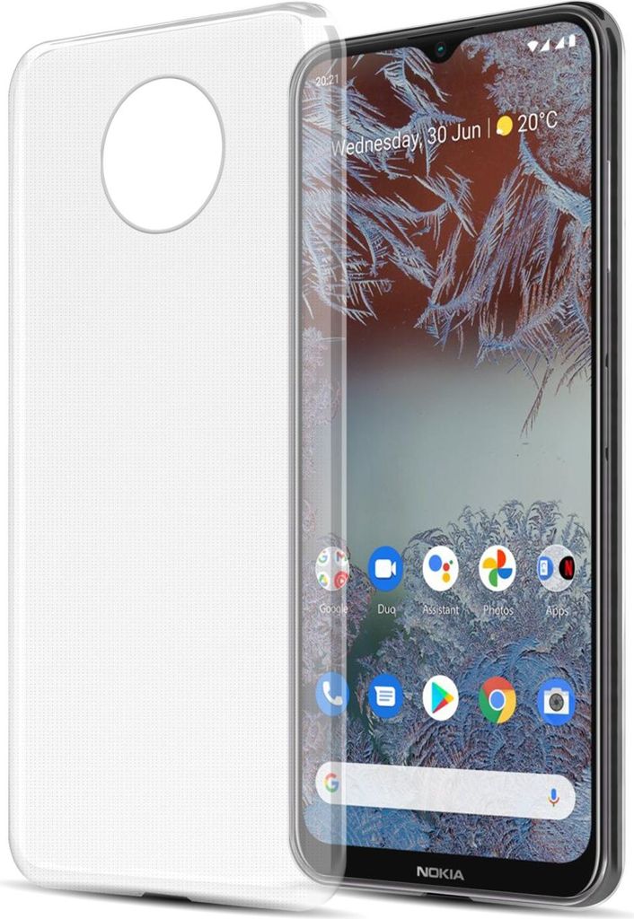 Cadorabo Hülle für Nokia G10 / G20 Schutz Hülle in Transparent Schutzhülle TPU Silikon Cover Etui Case