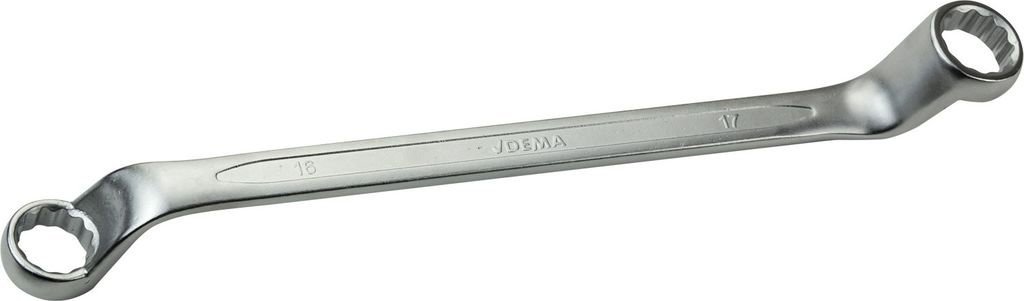 DEMA Doppel-Ringschlüssel tief gekröpft 75° 16x17 mm