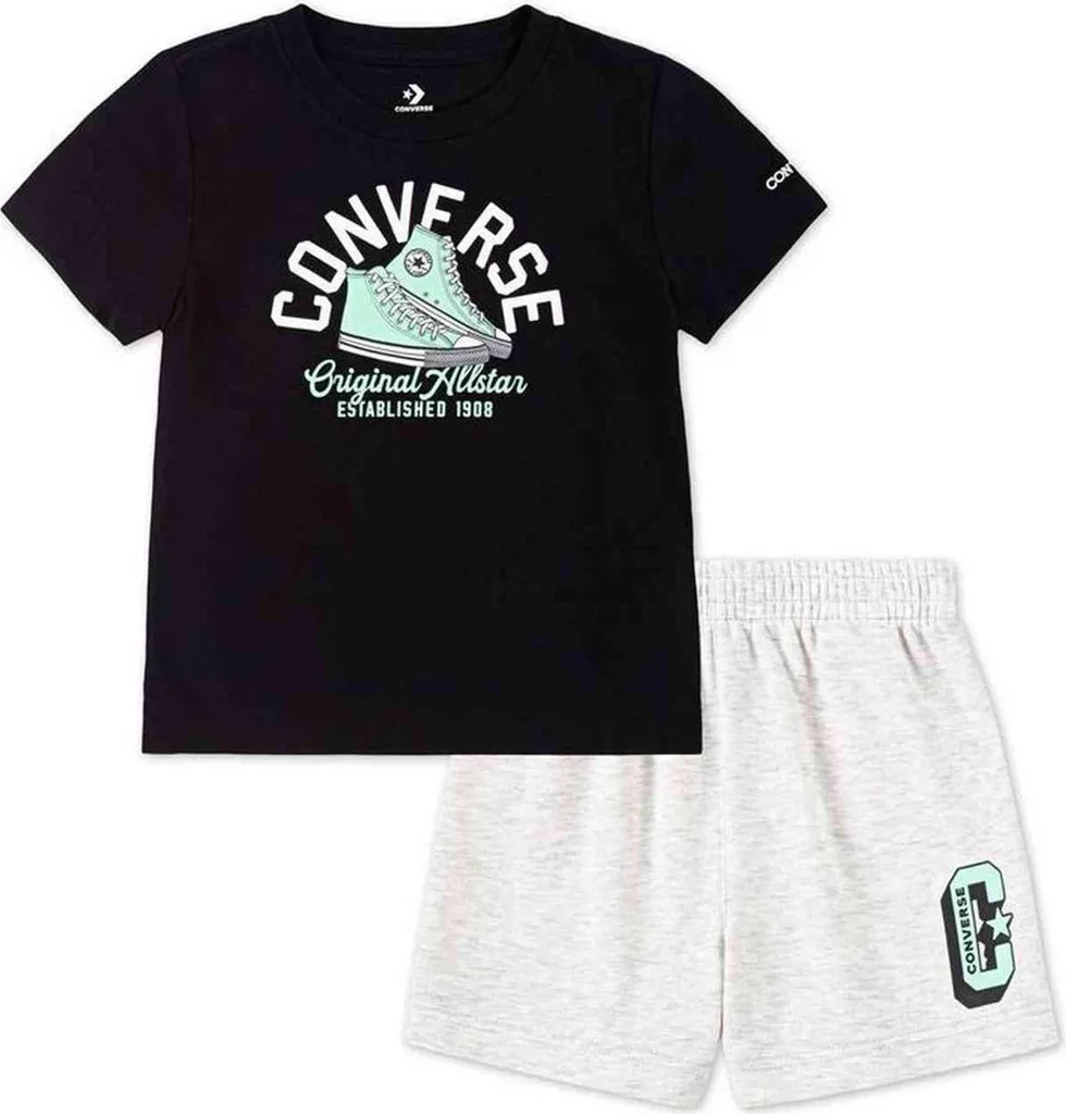 Completo Converse Nero per Bambino 6-7 Anni 8CG740-X58 | Qualità d'una Volta
