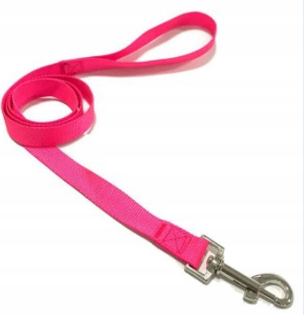 Hochwertige Hundeleine Rosa 120x2cm Large Produktbild 