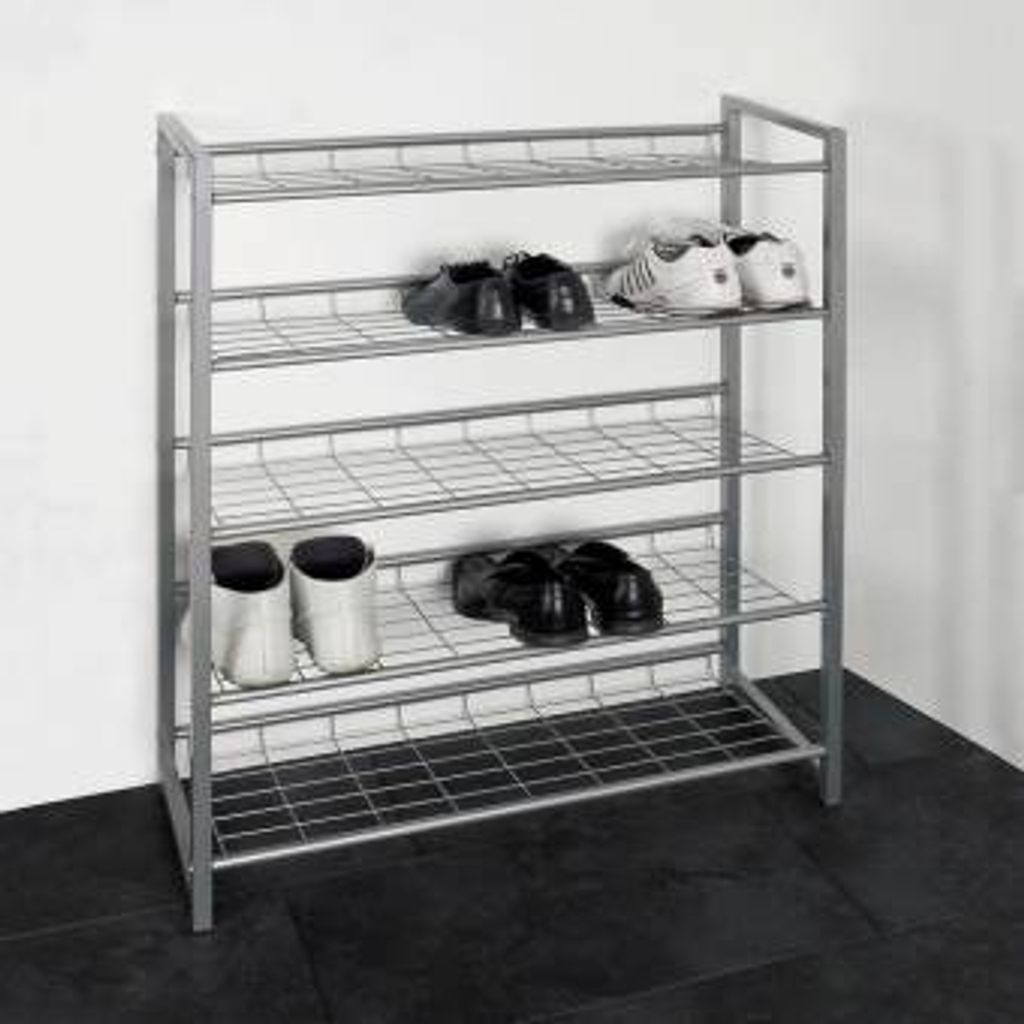 Metallregal für Schuhe aus Aluminium 5 Etagen