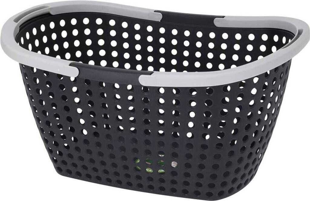 Panier confortable anthracite avec poignées grises pour Image du produit 