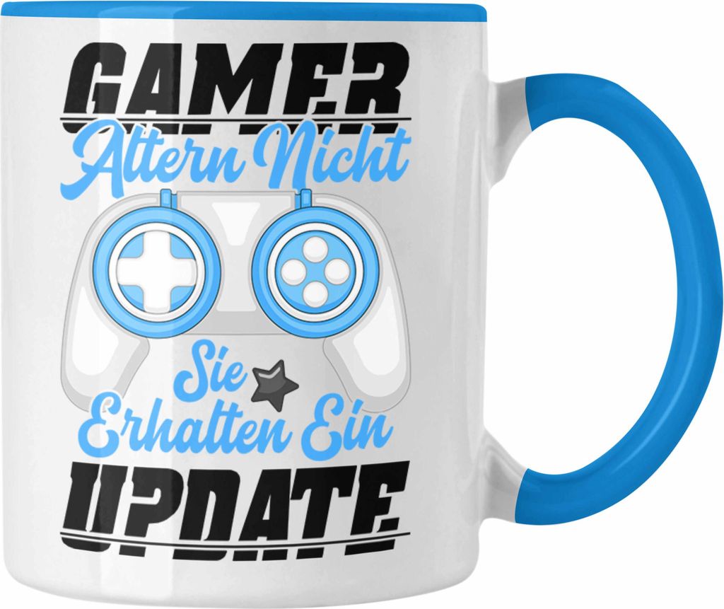 Trendation - Gamer Tasse Geschenk Jungen Zocker Mitbringsel Männer Zocken Gaming Geschenkideen PC Kinder Zubehör Spruch Lustig Geburtstagsgeschen...