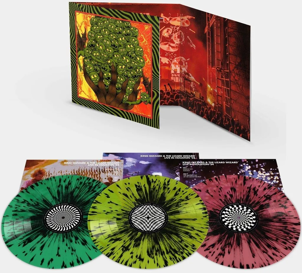 King Gizzard Live à Houston '24 Triple LP Vinyle - Édition de Collection