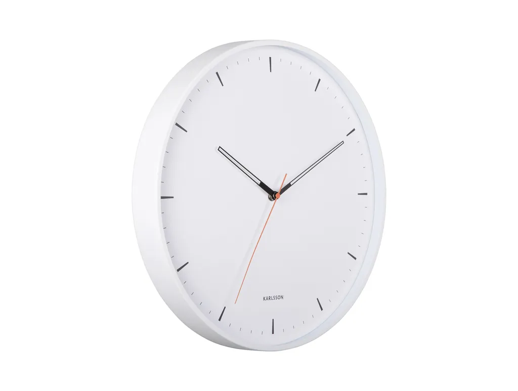 Grande Horloge Murale Blanche Karlsson Calm pour Bureau et Salon Design