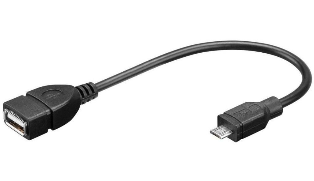 Câble de données Adaptateur USB femelle vers micro-USB mâle Image du produit 