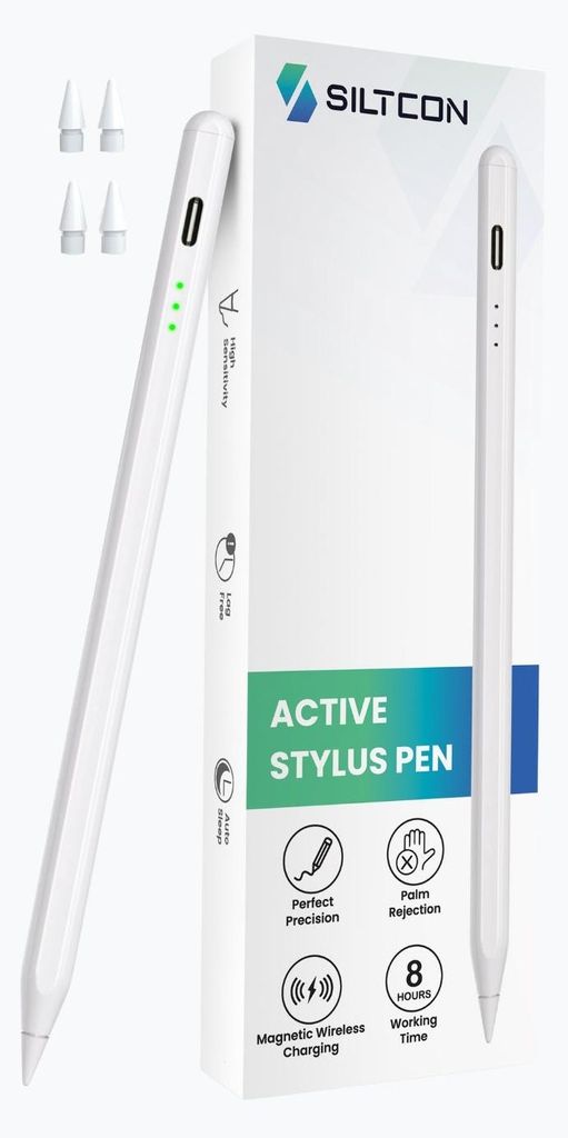 Siltcon® Stylus Pen - iPad 2018-2024 - Palm Rejection - Productafbeelding 