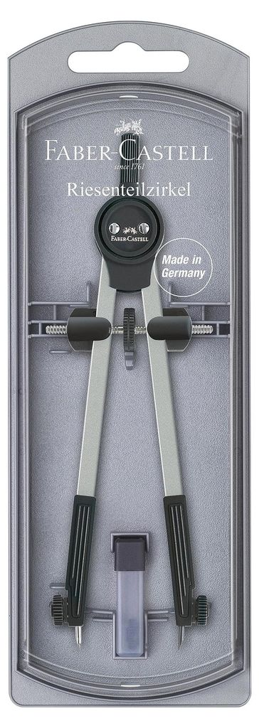 FABER-CASTELL Zirkel Riesenteilzirkel schwarz Immagine del prodotto 
