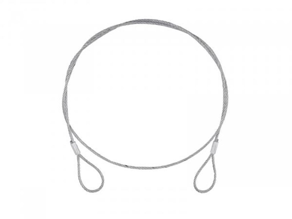 EUROLITE Stahlseil (SC) 900x4mm silber