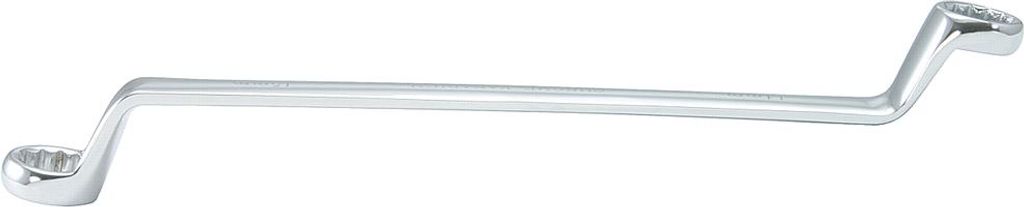 KS TOOLS 518.0814-E CHROMEplus Doppel-Ringschlüssel, gekröpft, 20x22mm, auf Hänger