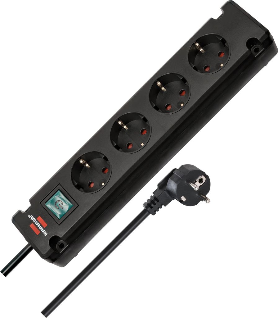 Brennenstuhl 1150650326, 3 m, Drinnen, Abgewinkelt, IP20, Produktbild 