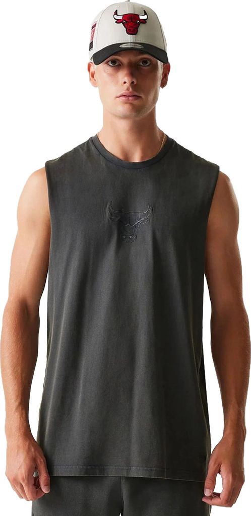 New Era Tank Top NBA CHICAGO BULLS WASHED SLEEVELESS, Größe:S, Farben:whg