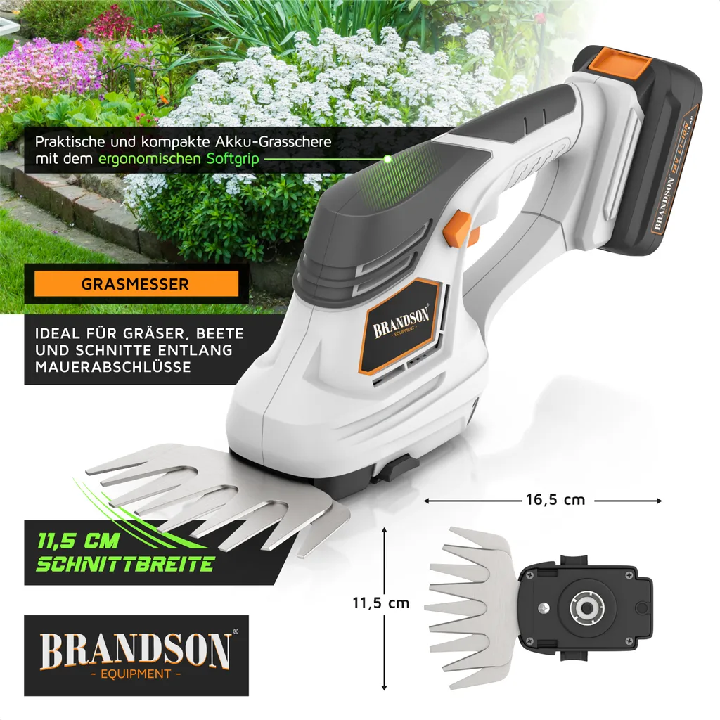 Cisaille de jardin pour bordures et buis sans fil avec kit complet - 4