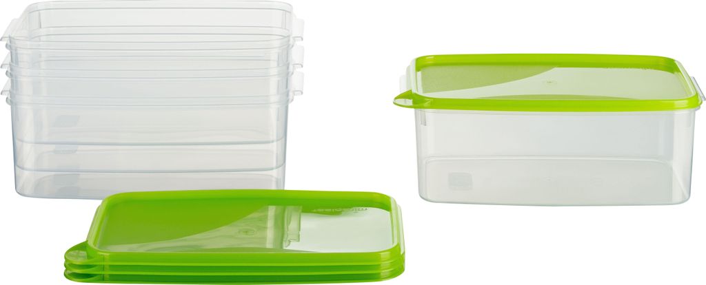 MiraHome Vorratsdosen Sets verschiedene Größen rechteckig grün – Vorratsdosen mit Deckel Luftdicht – Gefrierdosen für Mealprep – Austrian...