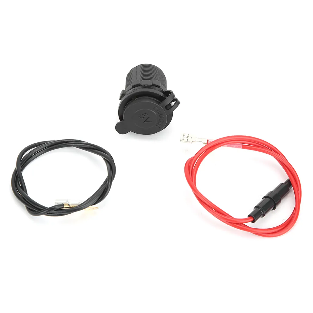 Caricatore USB Auto Doppio: Presa 12V 24V con LED per Smartphone