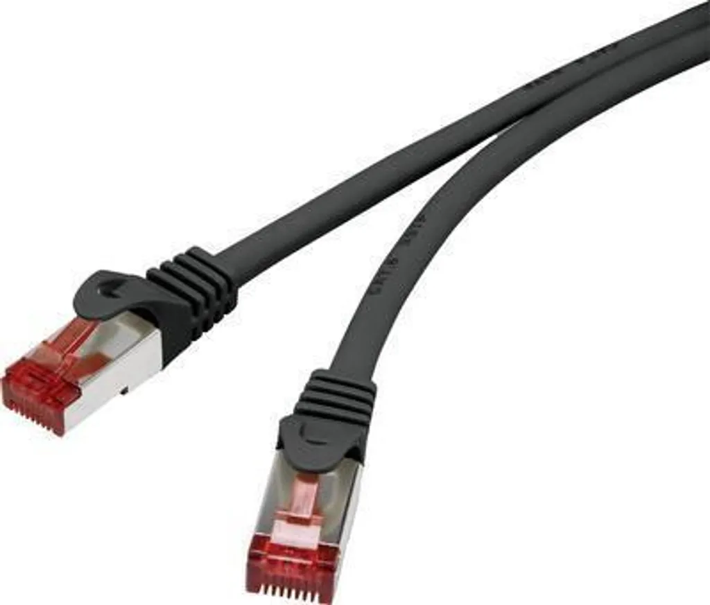 Câble Ethernet CAT 6 S/FTP noir de 30 mètres pour réseau informatique
