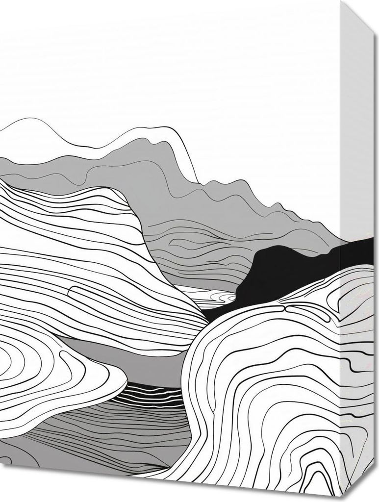Bild 30x40cm Geometrische Erhebungen