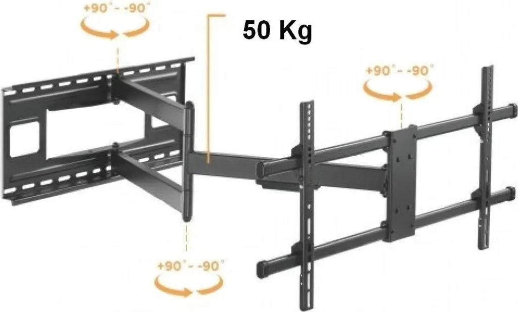 Support mural TV Fonestar Mov-384pr extensible 80cm VESA 400x400