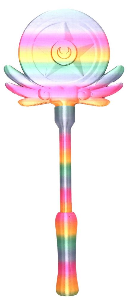 Einziehbarer magischer Feenstab-Kreditkartenhalter, 3D-gedruckt, kontaktloses Bezahlen per Zauberstab, Zauberer-Design, Kartenhalter M