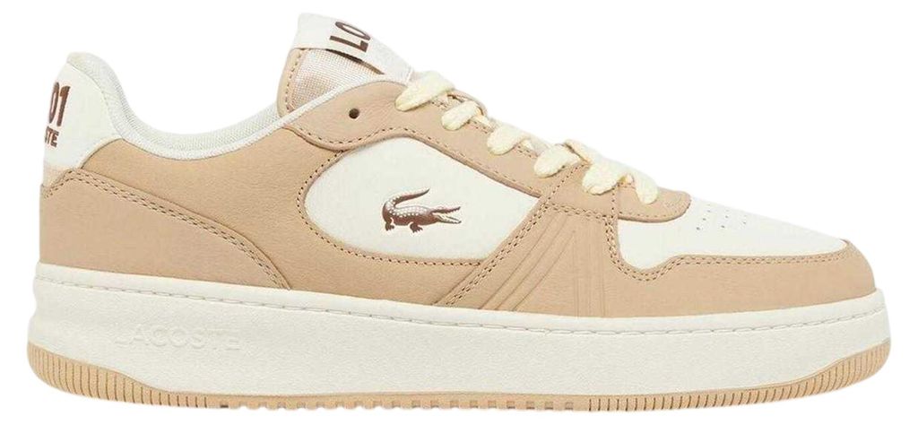 Lacoste - "L001" Sneaker für Damen, Leder GT18109 (46 EU) (Braun)