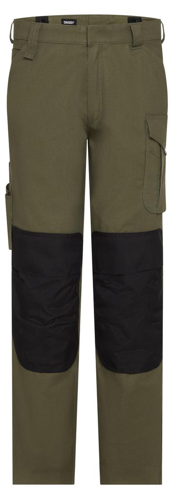Arbeitshose mit Kniepolstert. Ando COPESPRE62 265g kakigrün/schwarz, Gr. 58 DASSY 201180