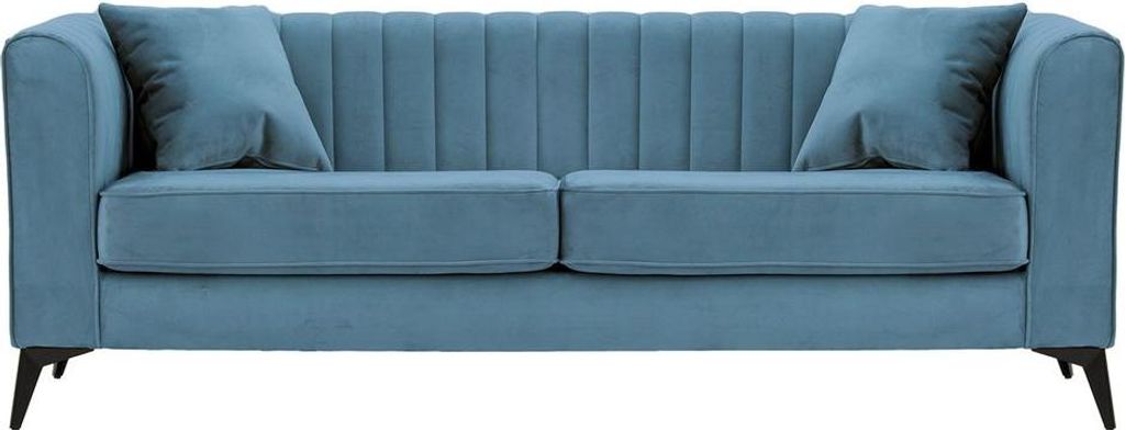 3-Sitzer Sofa Mary aus medizinischem Schaumstoff-Velluto 12-matte black