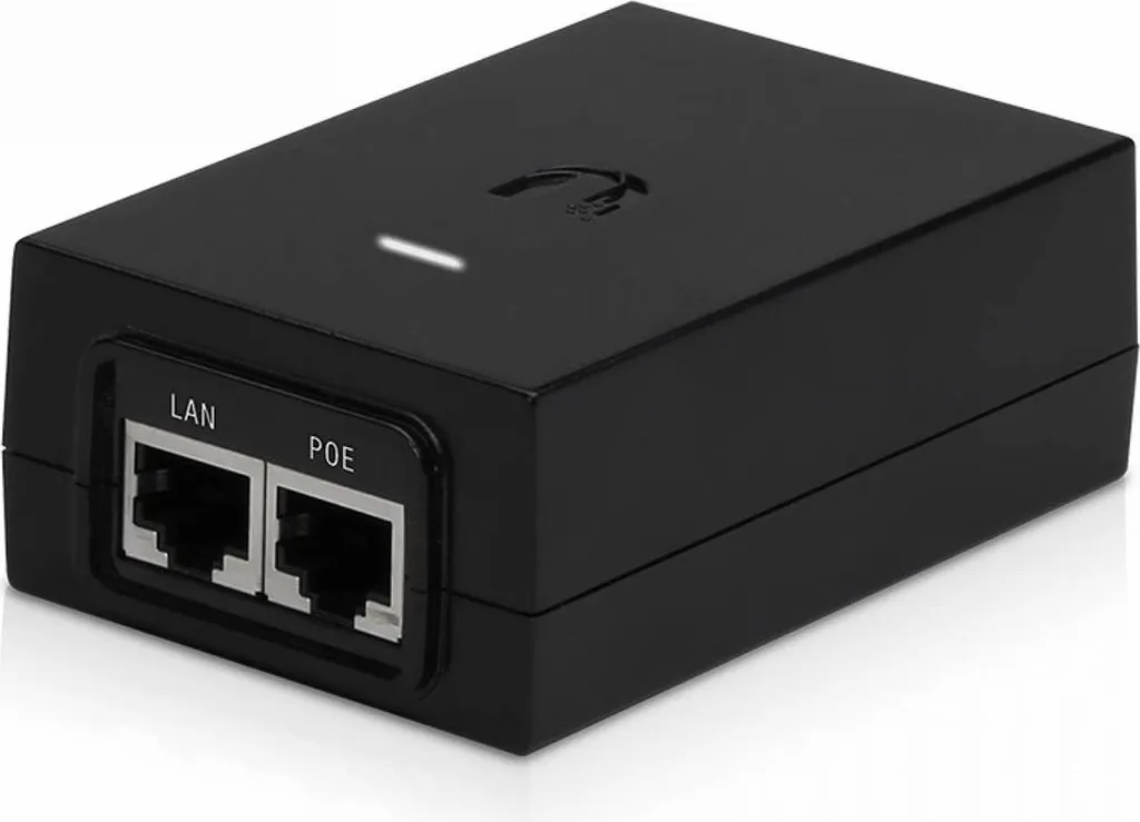 Injecteur PoE 24V 30W Ubiquiti Noir POE-24-30W avec protection ESD incluse