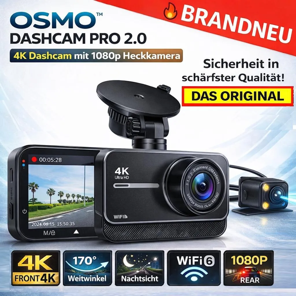 Dashcam 4K Caméra Embarquée pour Sécuriser vos Trajets et Preuve Vidéo