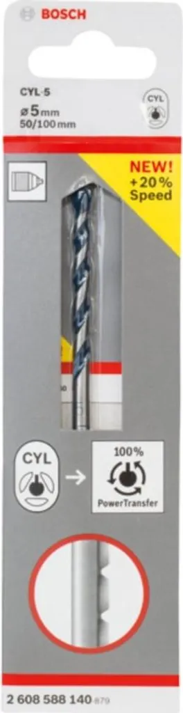 Punta Calcestruzzo 5mm Bosch CYL-5: Massima Resistenza Blue Granite