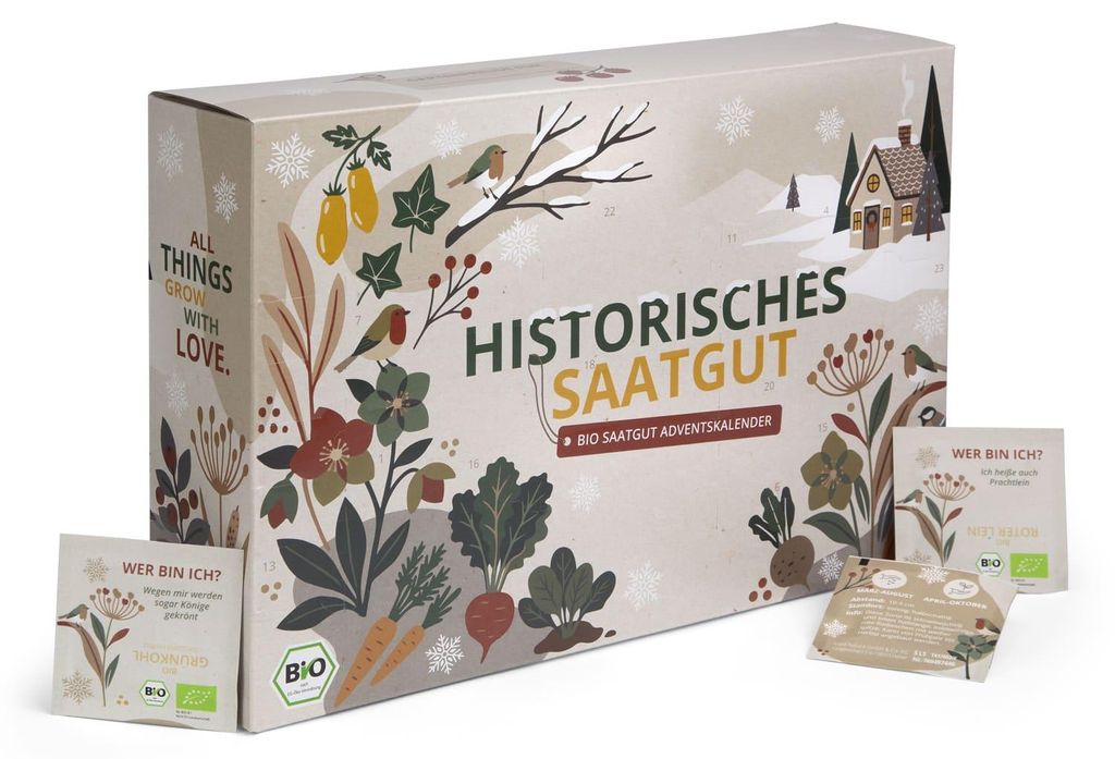 BIO Saatgut Adventskalender "Historische Sorten" - 24 Produktbild 