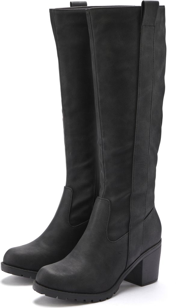 LASCANA Weitschaftstiefel schwarz Größe 39 Produktbild 