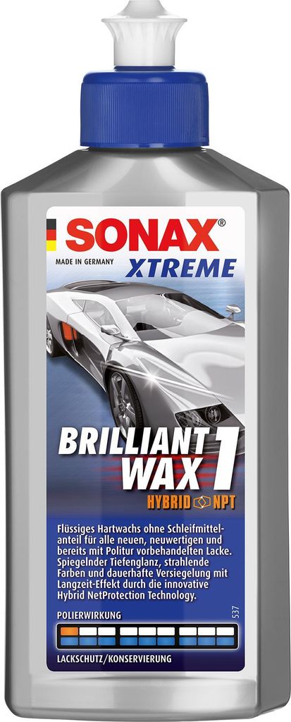 Sonax XTREME BrilliantWax 1 Hybrid NPT 250 Milliliter Dose Produktbild 