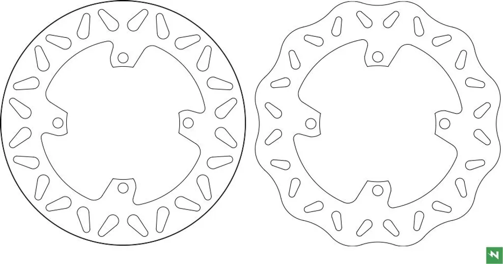 Disque de frein de remplacement DF5323A pour entretien roue arrière
