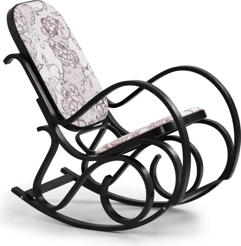 Rocking chair Max 2 : fauteuil relaxant avec pieds en bois et assise XXL