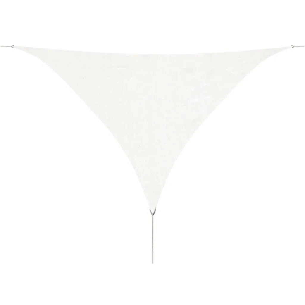 Tenda Parasole HDPE Triangolare 5x5x5m Bianca | Qualità Living Store