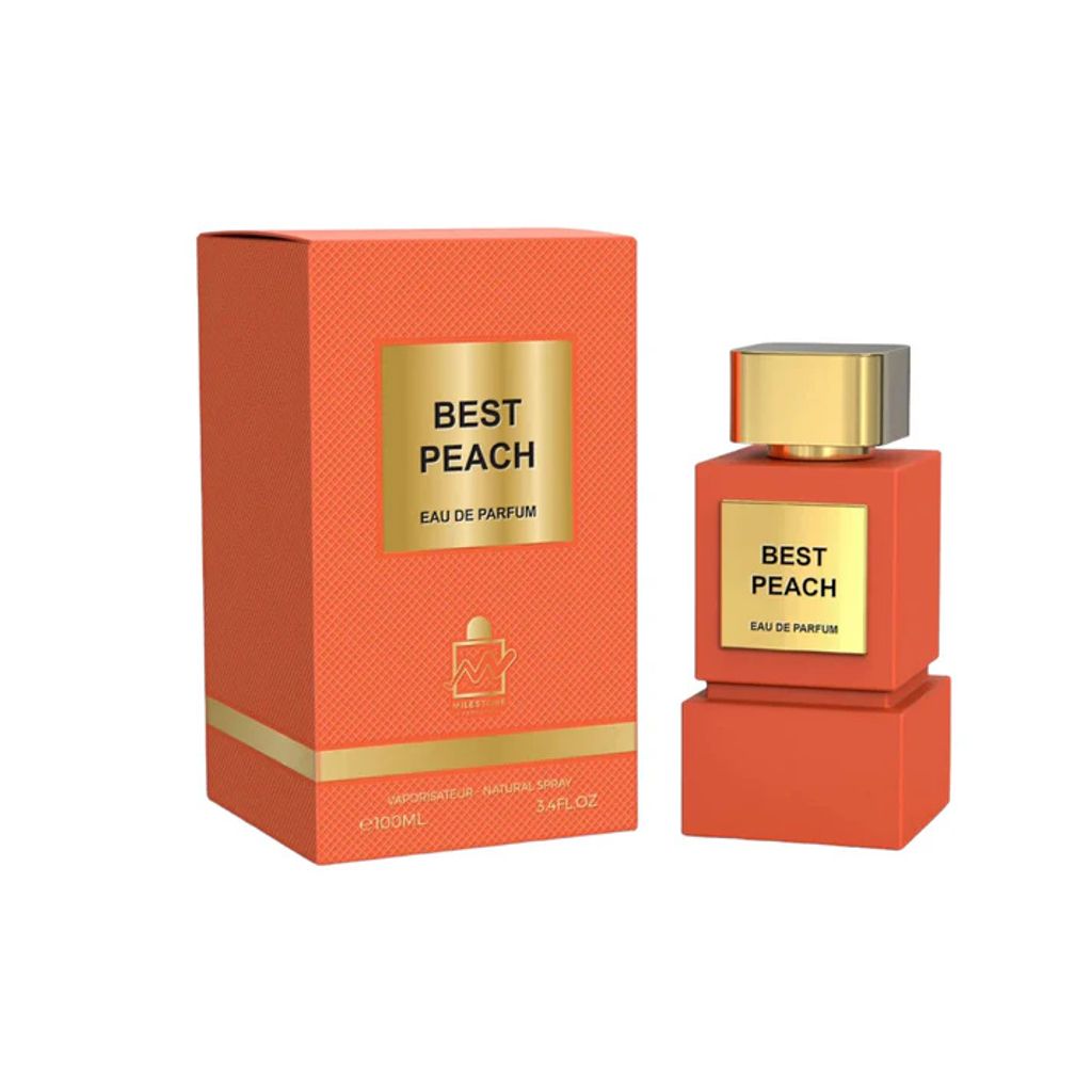 A perfume bottle and its box are displayed against a white background.