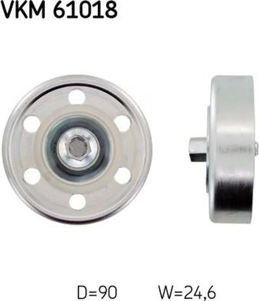 SKF VKM 61018 Galet de guidage pour courroie d'accessoires OE 1660327010