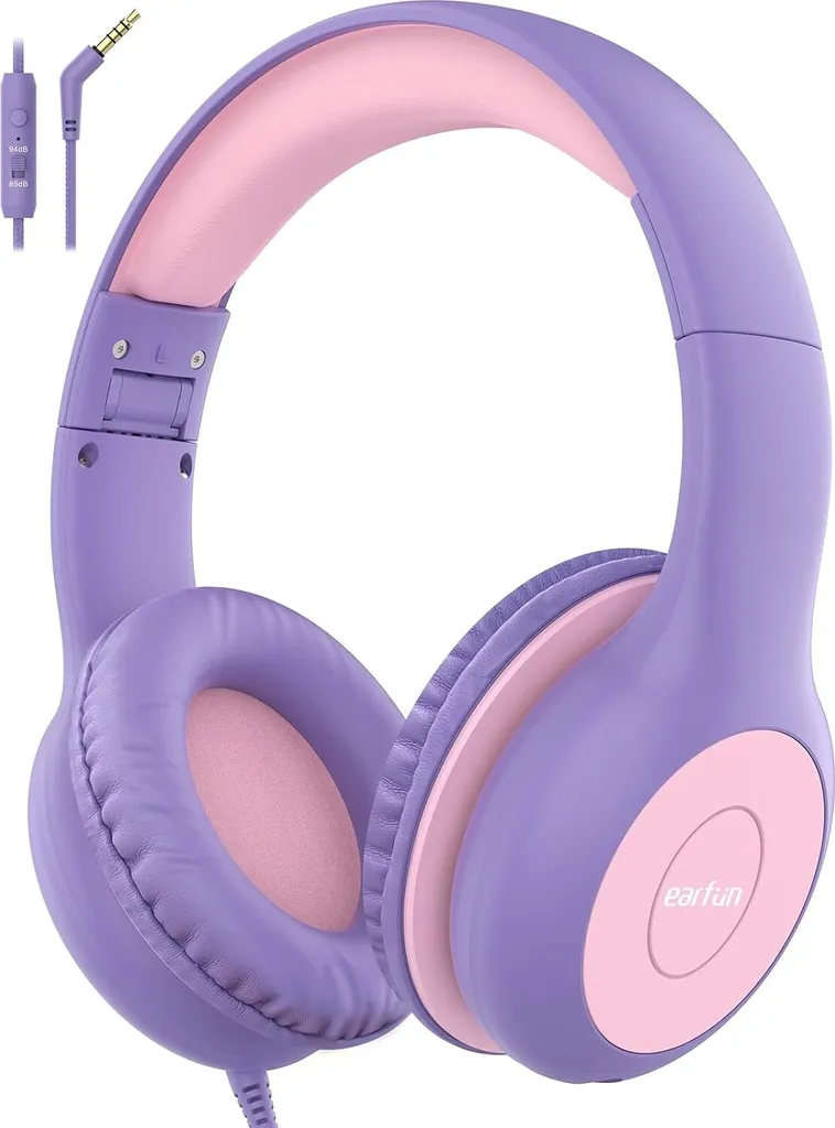 Cuffie Cablate per Bambini 85/94dB - Audio Condiviso e Regolabile