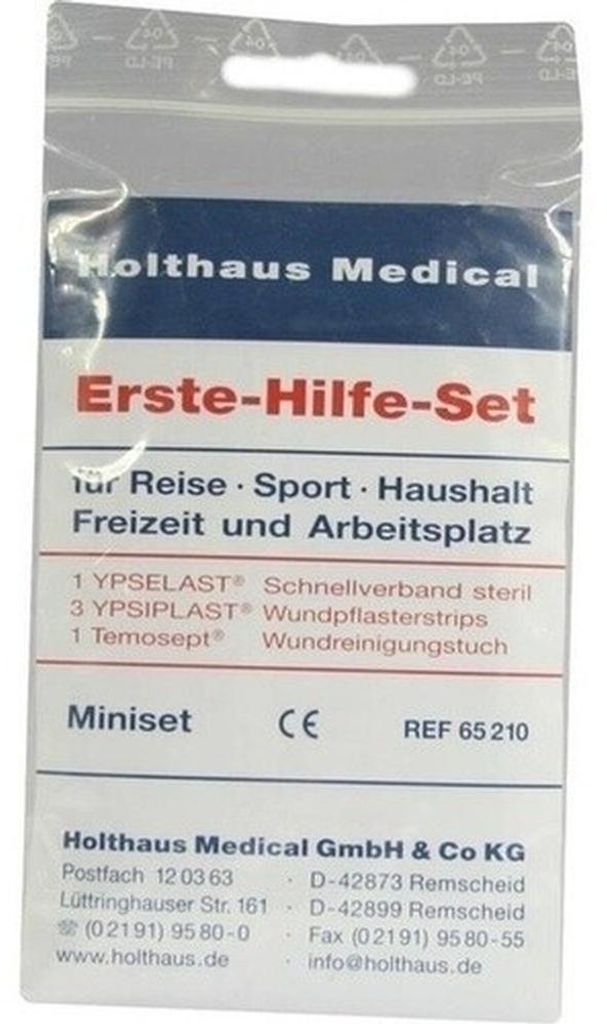 Holthaus Erste-Hilfe-Miniset - 5-teilig | Packung (1 Stück) Produktbild 