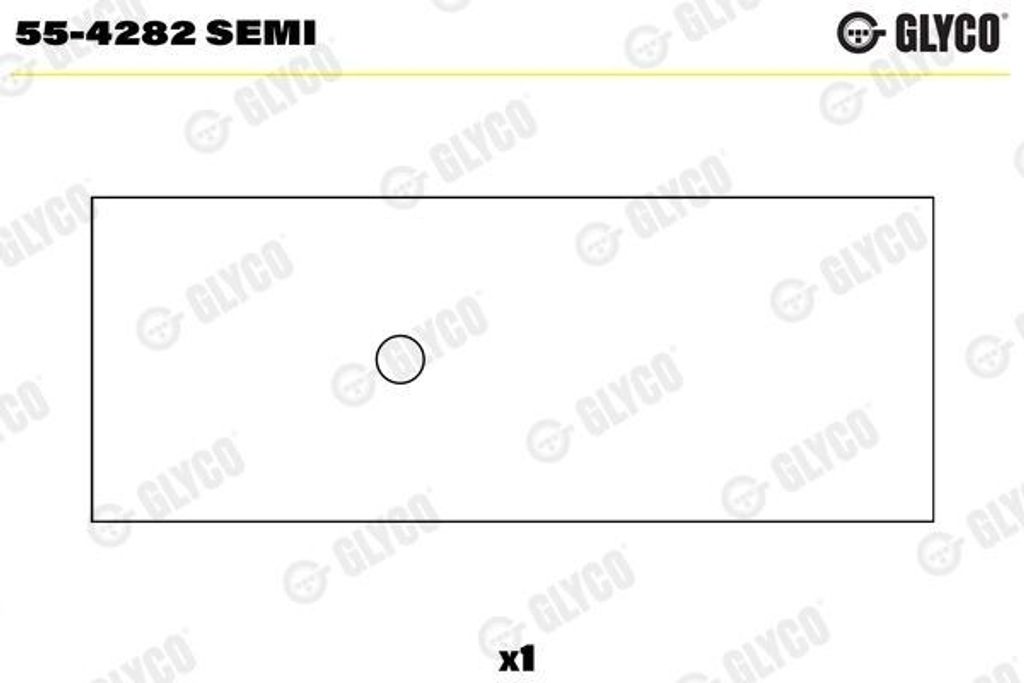 GLYCO Pleuelbuchse 55-4282 SEMI für FIAT 1000 36,0mm