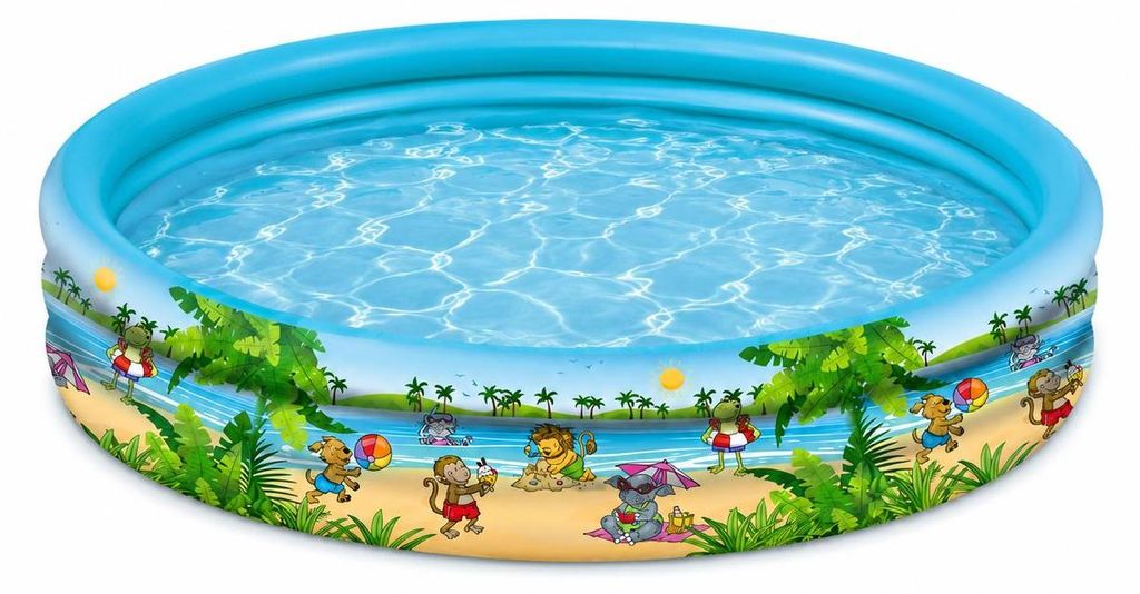 Happy People Planschbecken Summer Friends 122 x 23 cm, Produktbild 