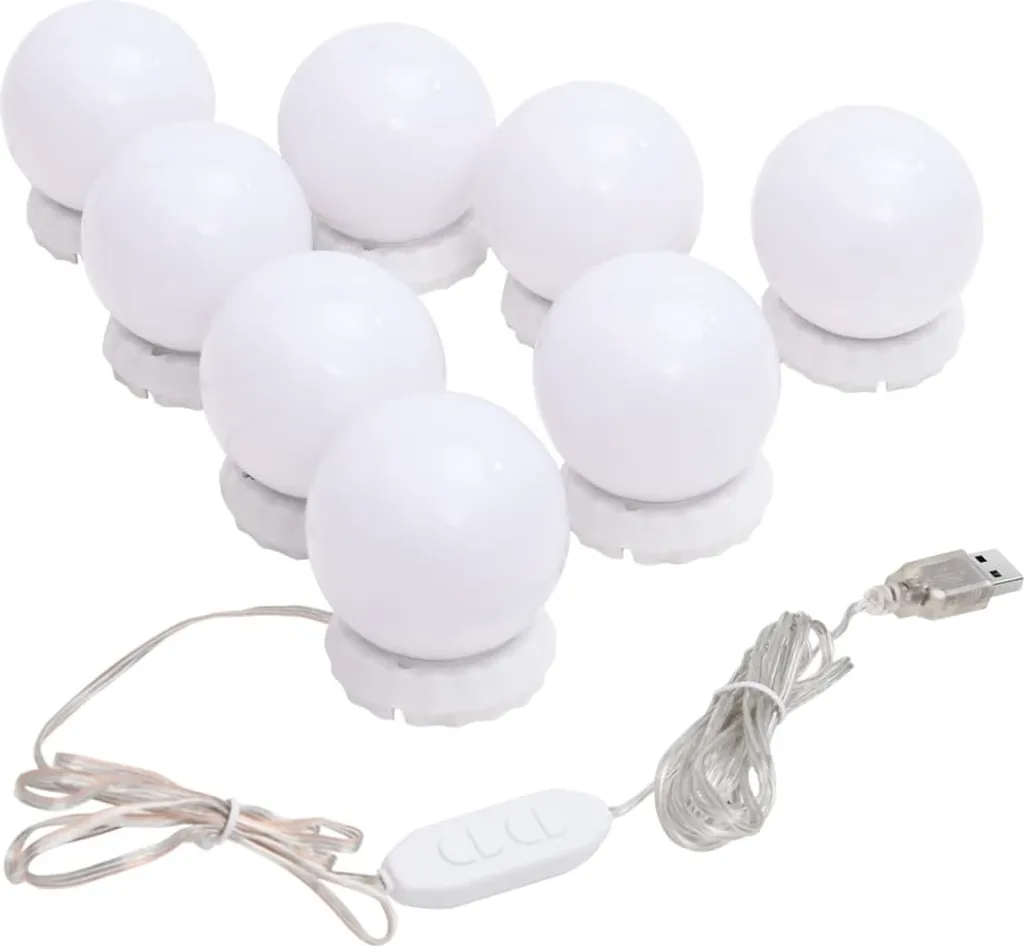 Specchio Rotondo LED vidaXL Vetro - Arredo Bagno e Camera Design - 8