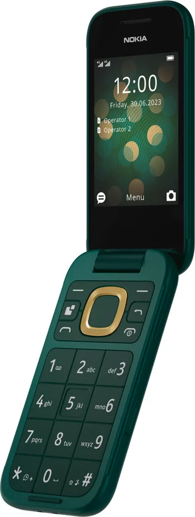 Nokia 2660 Flip Vert : Finis les Écrans Cassés avec ce Téléphone à Clapet