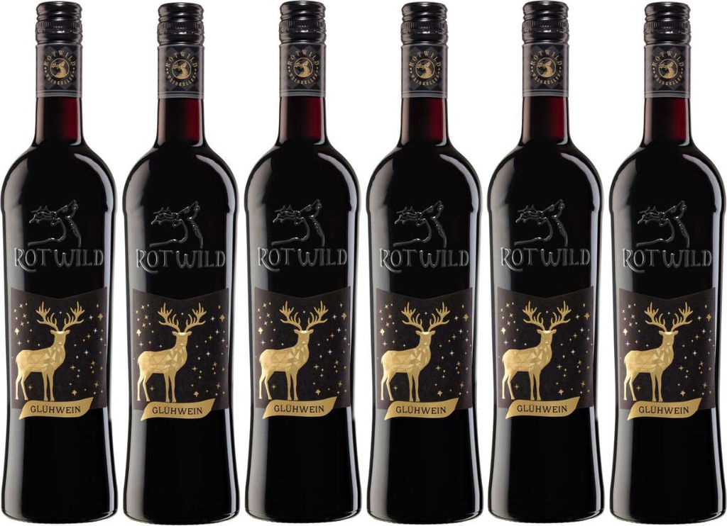 Rotwild roter Glühwein lieblich kräftig im Geschmack 750ml Produktbild
